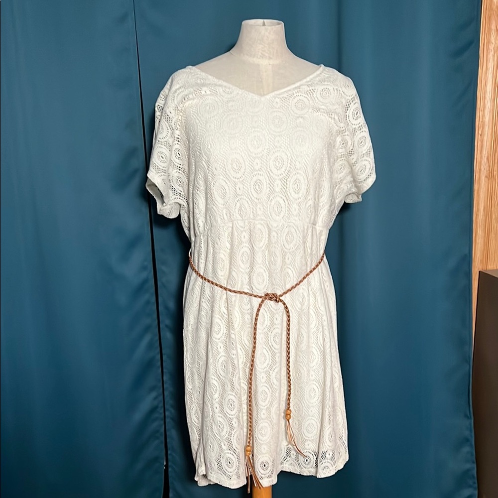 Sonoma Lace Dress with Braided Belt